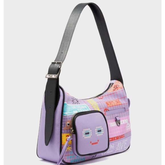 LIKE NEW RARE Min & Mon leather shoulder bag NYC Subway limited edition - Picture 9 of 13